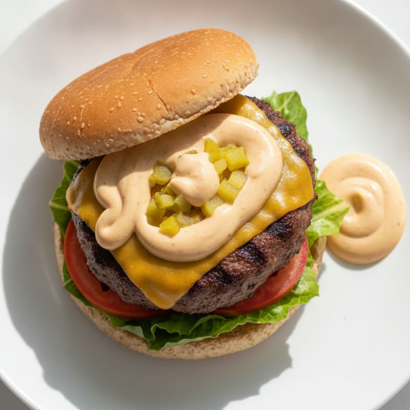 Classic Beef Burger with Secret Sauce