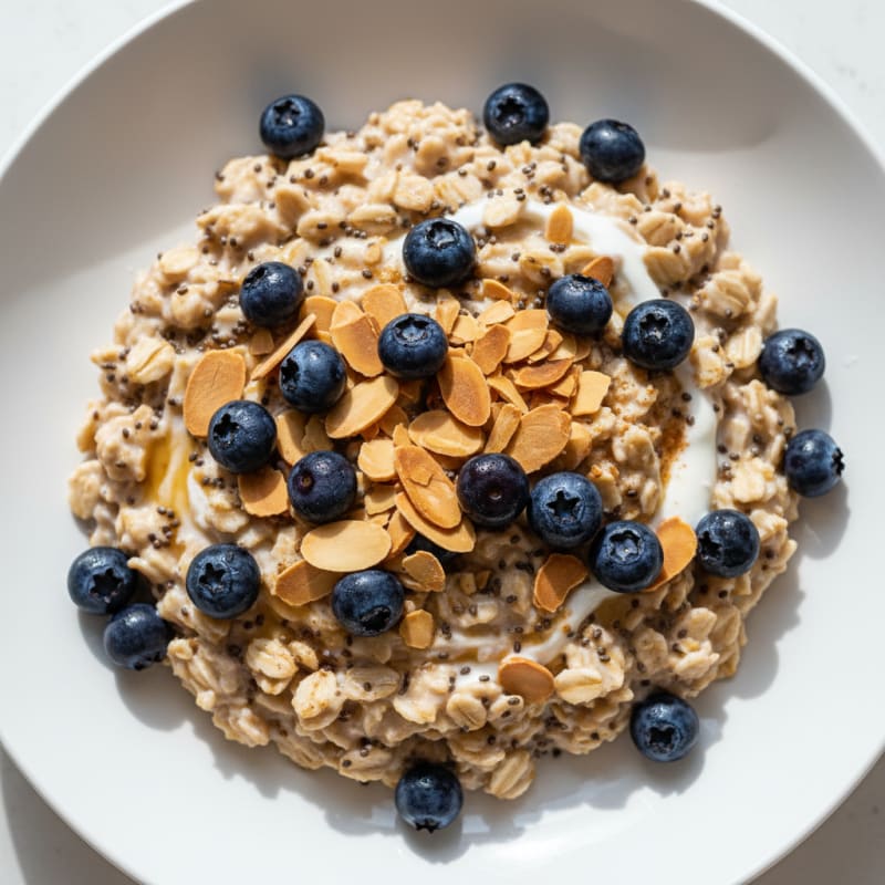 Berry-Almond Overnight Oats