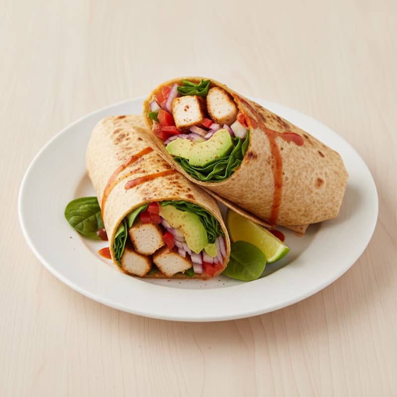 Spicy Grilled Chicken Wraps