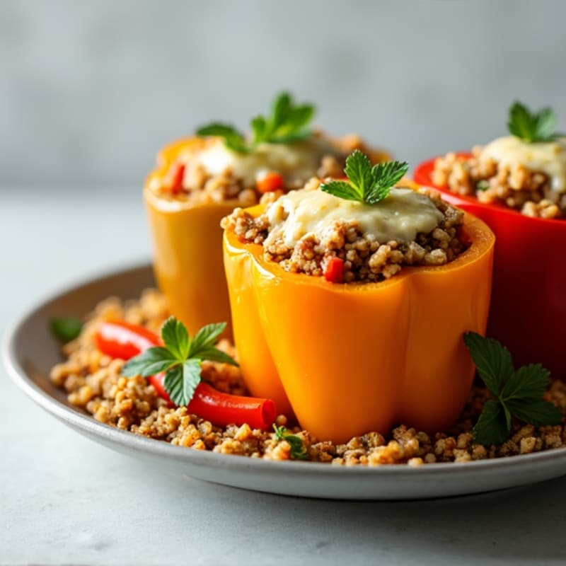 Quinoa Stuffed Bell Peppers with Fresh Herbs