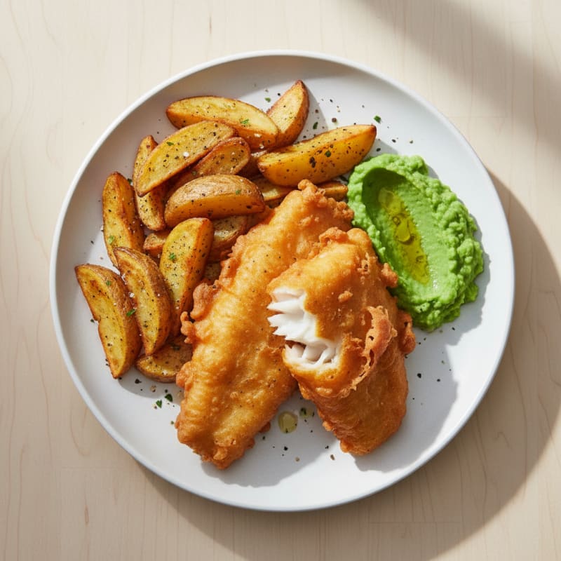 Classic Beer-Battered Fish and Chips