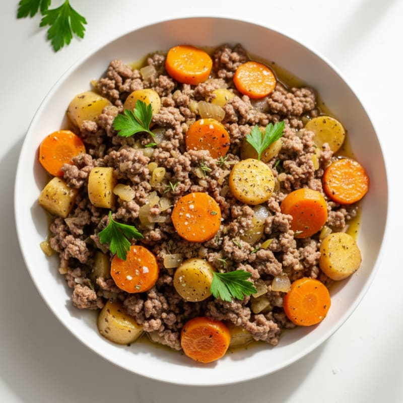 Savory Minced Beef with Root Vegetables