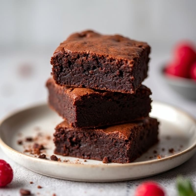 Protein-Rich Dark Chocolate Sweet Potato Brownies