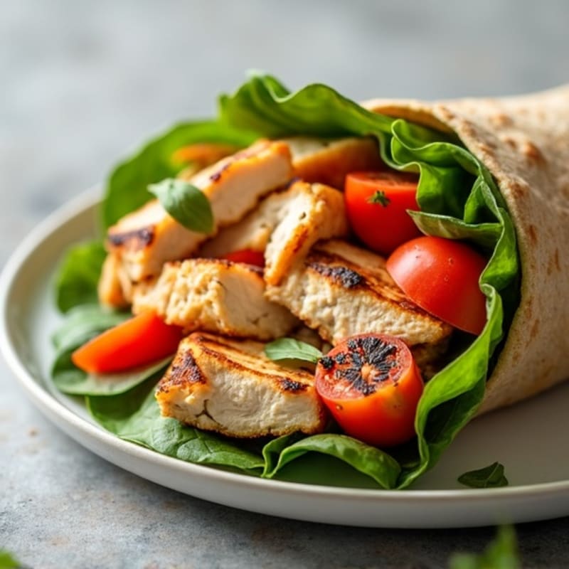 Fresh Grilled Chicken and Veggie Wrap