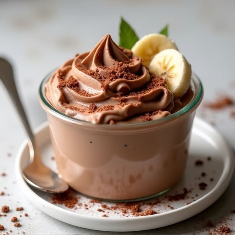 Silky Chocolate Protein Mousse with Greek Yogurt