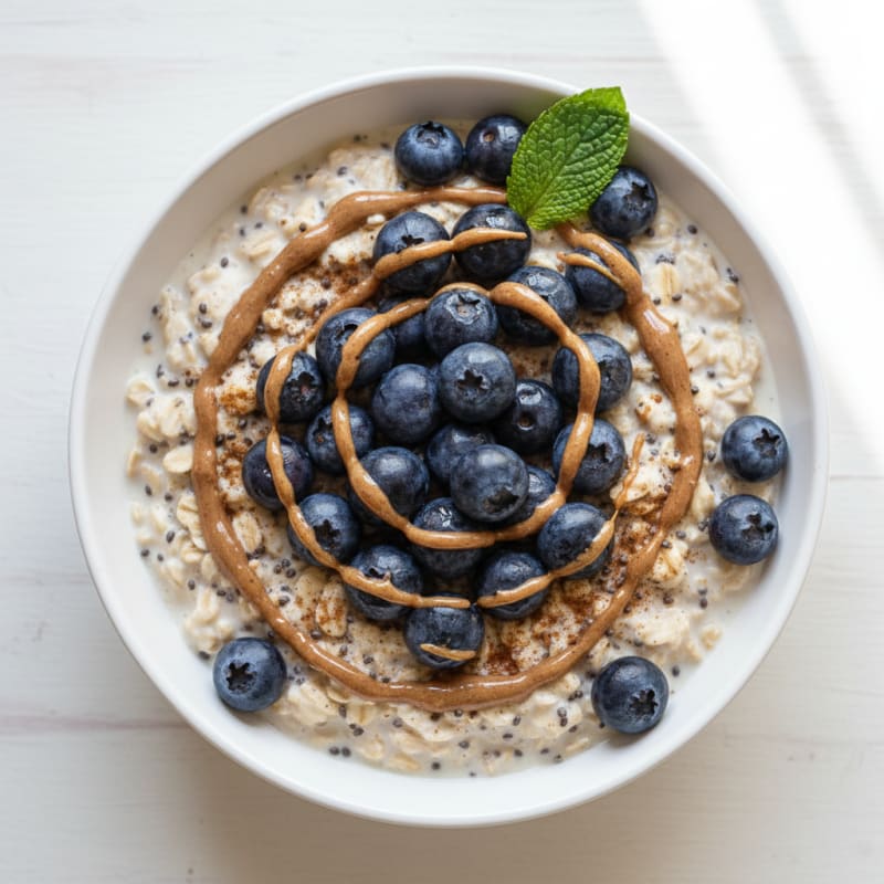 Blueberry Almond Overnight Oats