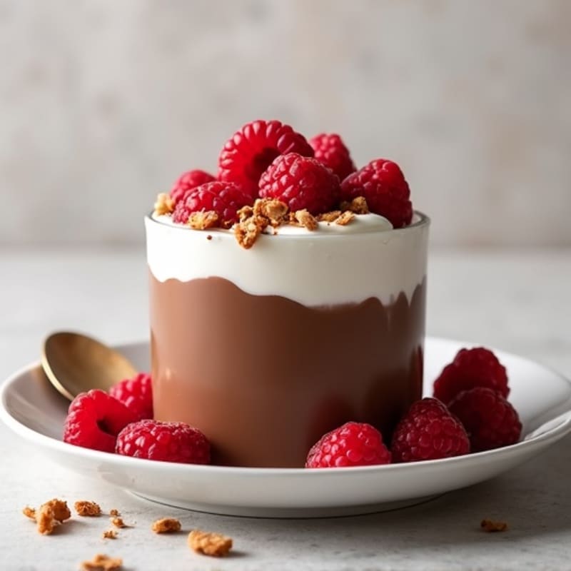 Silky Chocolate Protein Pudding with Greek Yogurt