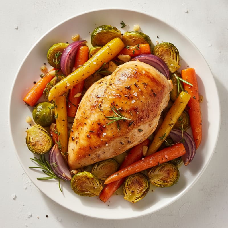 Garlic Herb Roasted Chicken with Vegetables