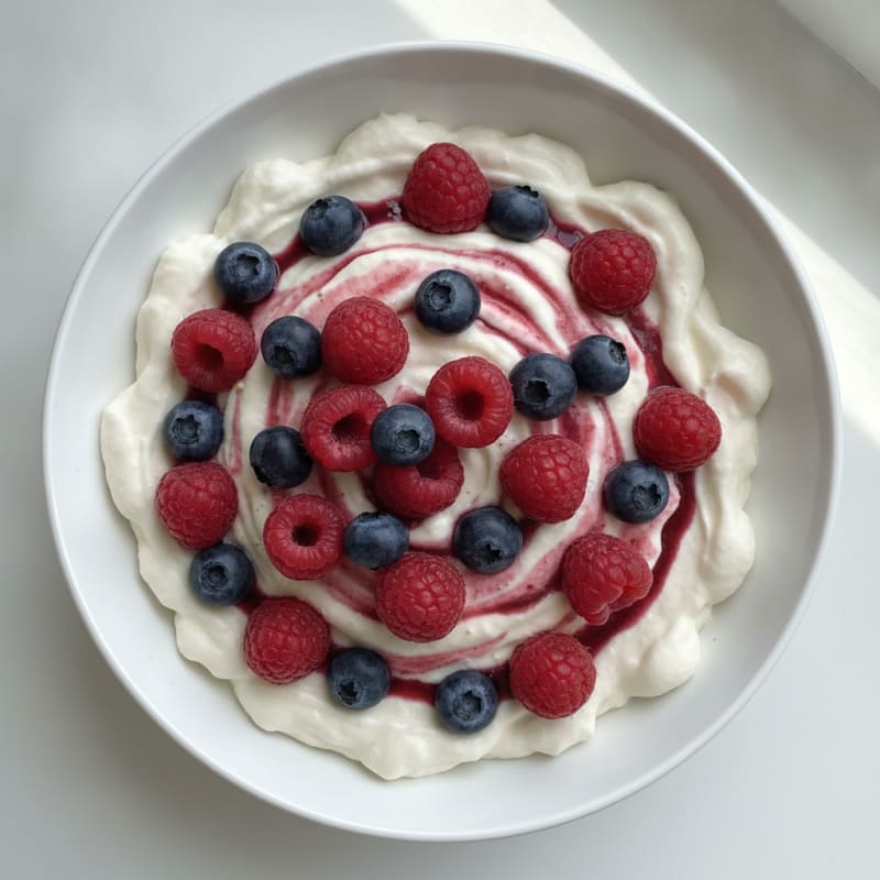 Silky Protein Yogurt with Mixed Berries