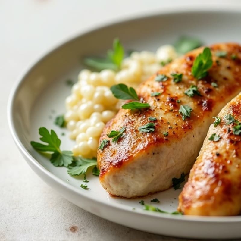 Lean Chicken and Fluffy Herb Dumplings