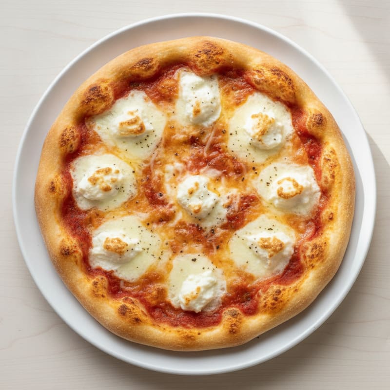 Classic Three-Cheese Pizza