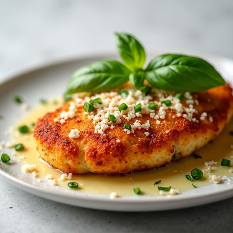 Crispy Baked Chicken Parmesan with Fresh Herbs