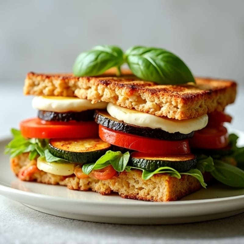 Crispy Roasted Vegetable Panini