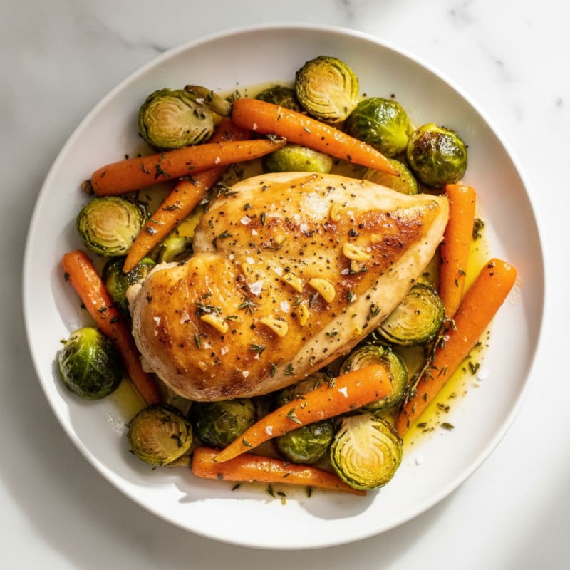 Garlic Herb Roasted Chicken with Vegetables