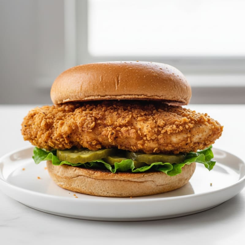 Buttermilk Fried Chicken Sandwich with Pickles