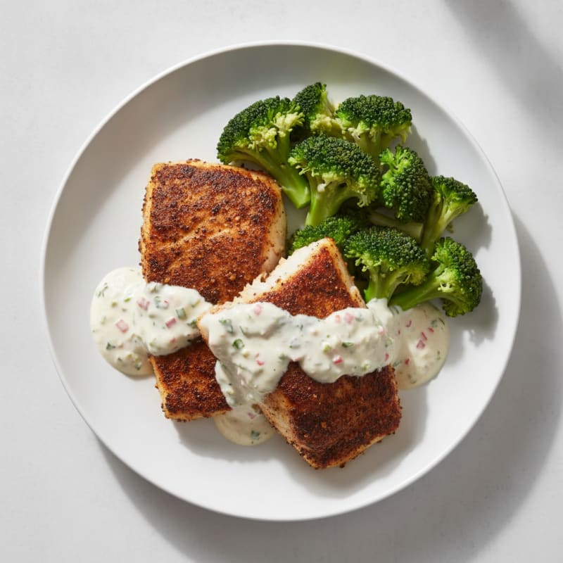 Blackened Catfish with Cajun Remoulade