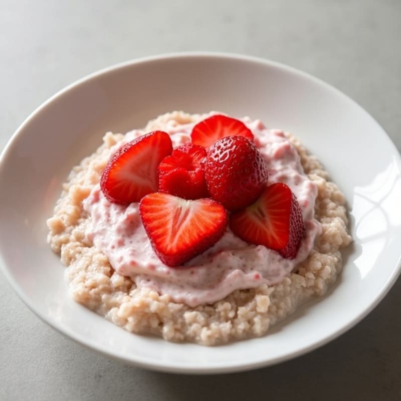 Creamy Strawberry Shortcake Overnight Oats