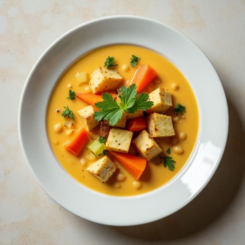 Creamy Herb-Roasted Potato and Vegetable Soup
