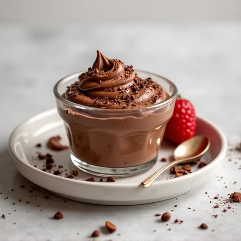 Silky Chocolate Protein Pudding with Greek Yogurt