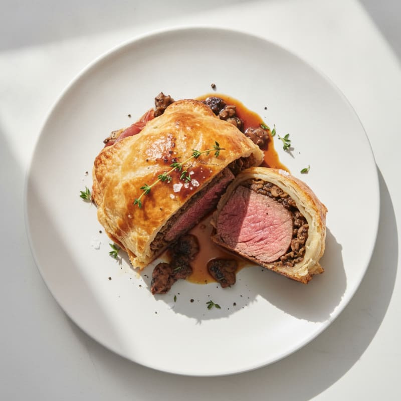 Classic Beef Wellington with Mushroom Duxelles