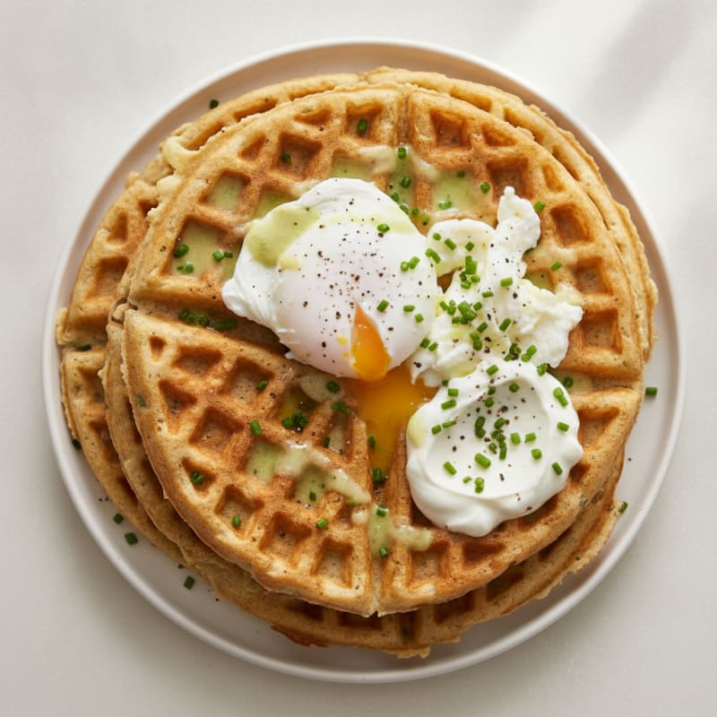 Savory White Cheddar Waffles