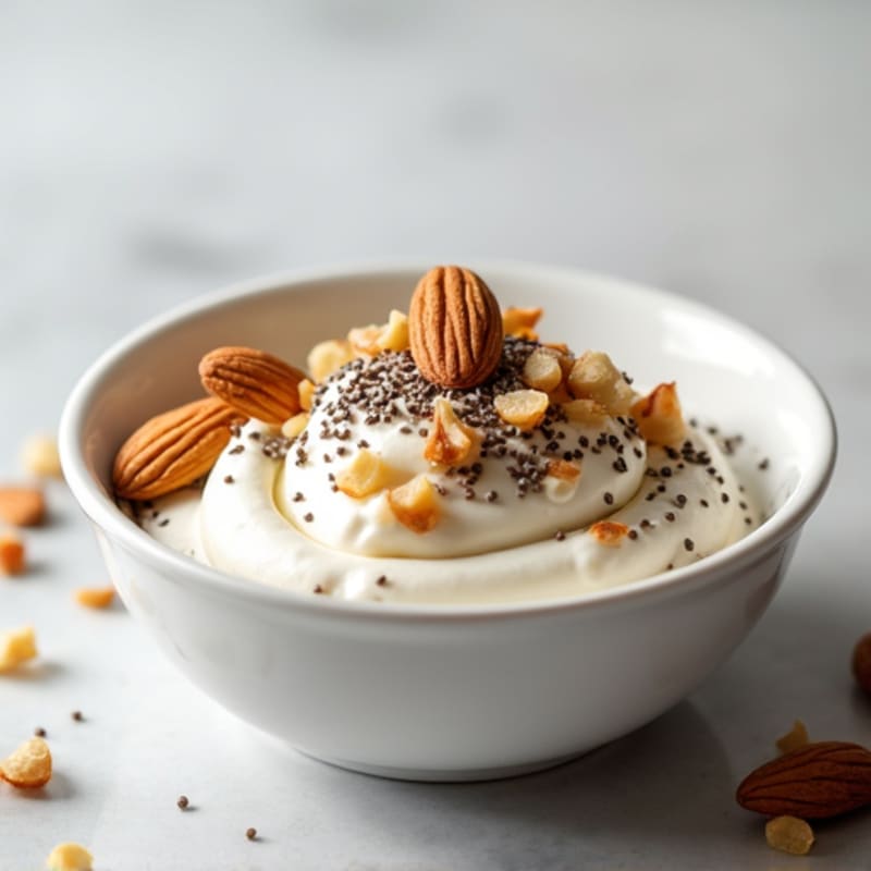 Greek Yogurt with Chia Seeds and Almonds