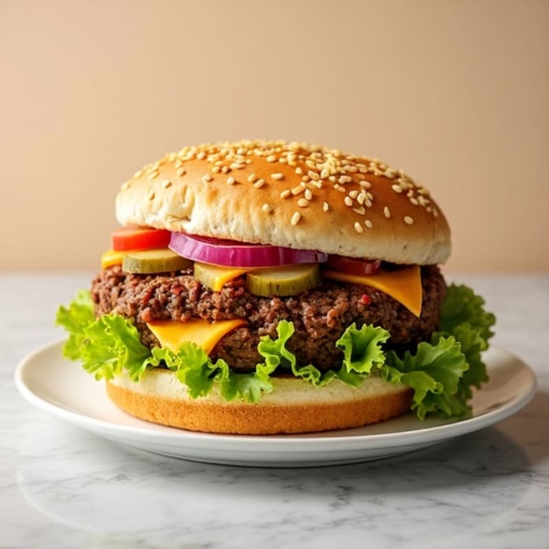 Protein-Packed Lean Ground Beef Big Mac Salad
