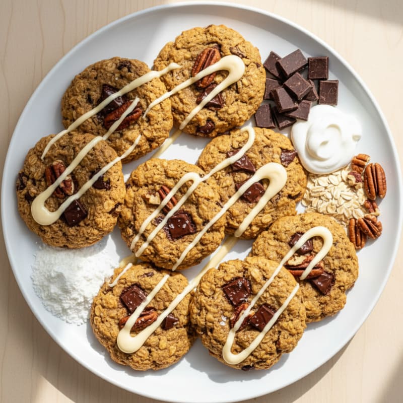 High-Protein Chocolate Chip Pecan Breakfast Cookies