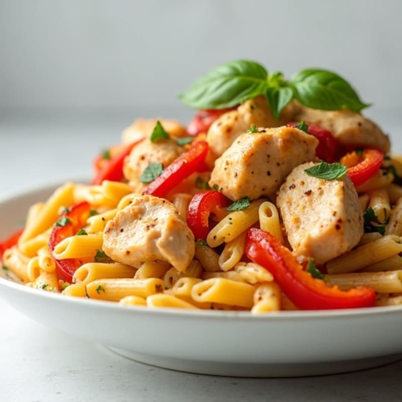 Creamy Cajun Chicken Pasta with Bell Peppers