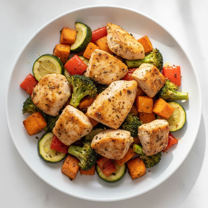 Herb-Roasted Chicken and Vegetable Medley