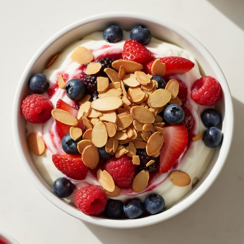 Greek Yogurt Protein Parfait with Berries