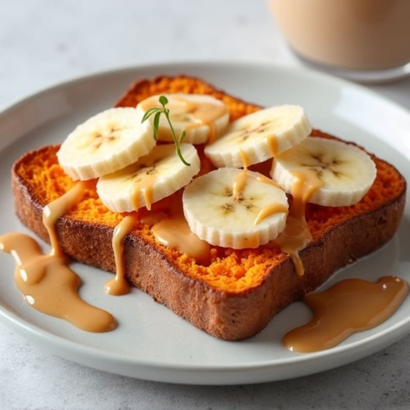 High-Energy Sweet Potato Toast with Almond Butter and Banana