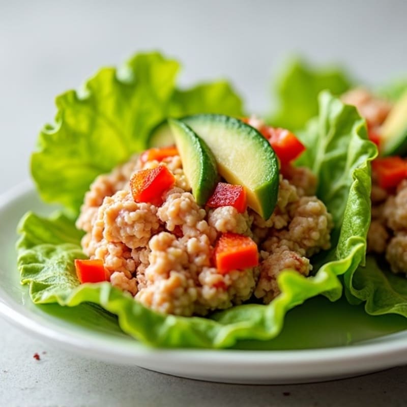 Fresh Spicy Tuna Lettuce Wraps