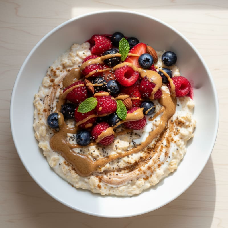 Berry-Almond Overnight Oats