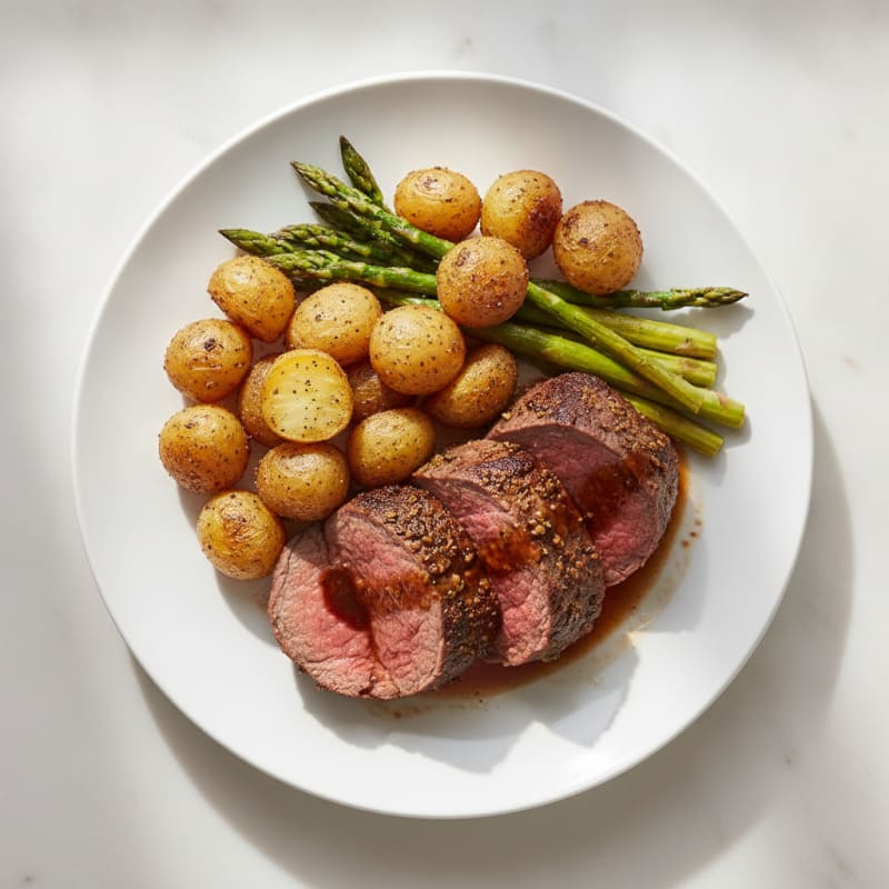 Garlic Herb Roasted Beef Tenderloin