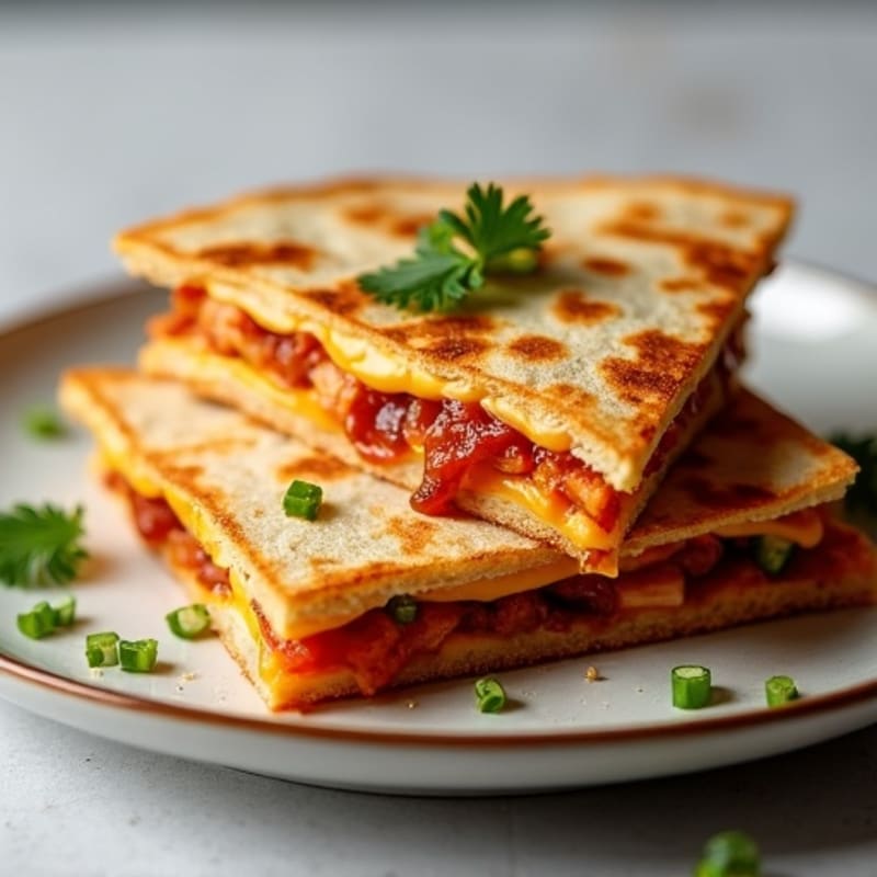 Crispy BBQ Chicken Quesadilla