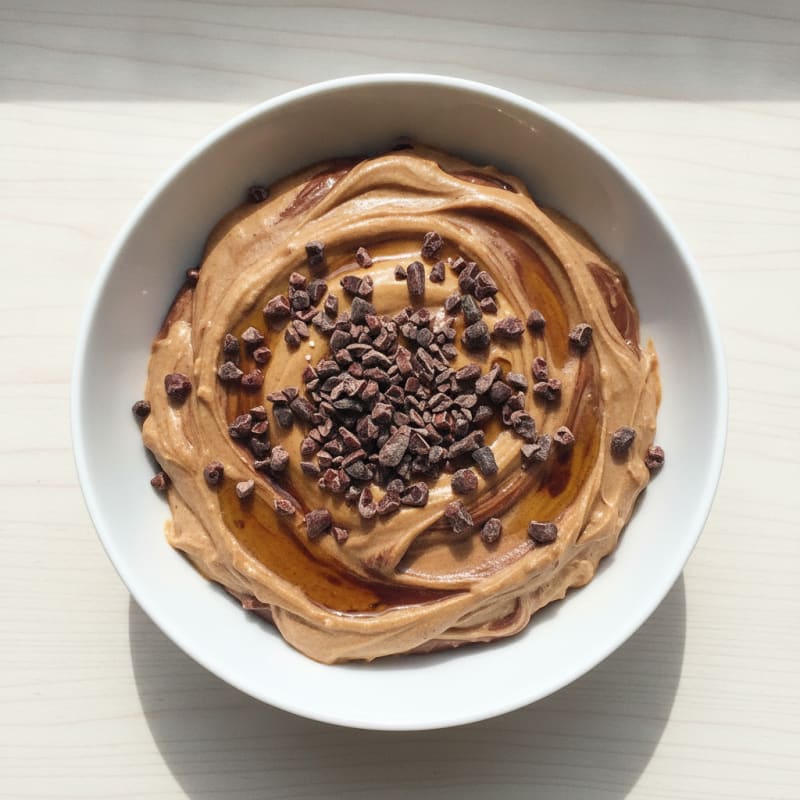 Greek Yogurt Protein Pudding with Cocoa and Peanut Butter