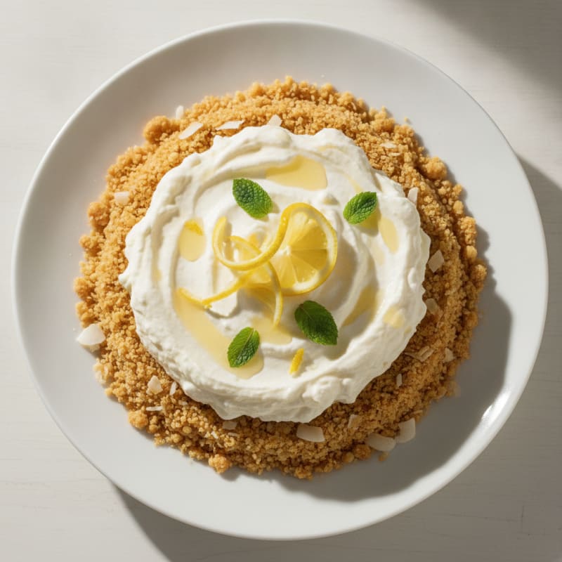 Protein Cheesecake with Almond Crust