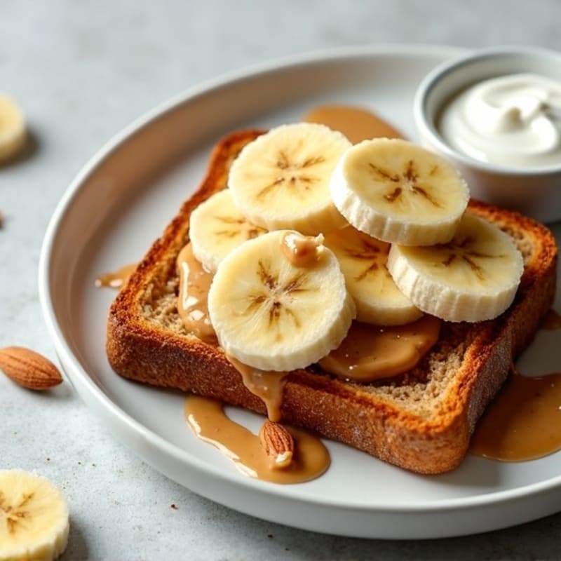 Energy-Packed Almond Butter Banana Toast