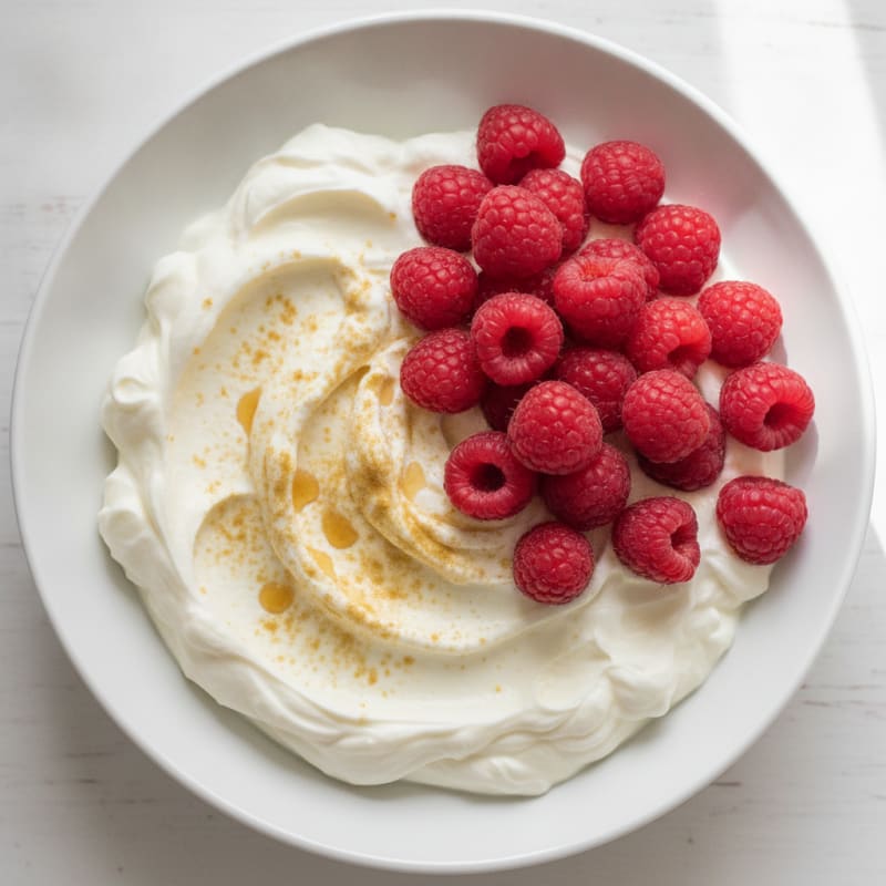 Silky Vanilla Protein Yogurt with Fresh Berries