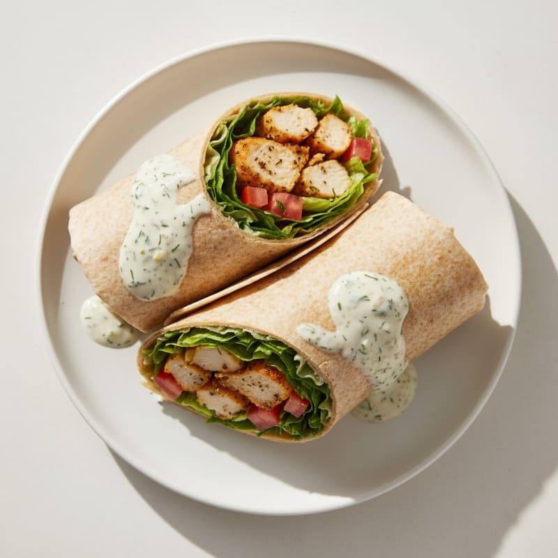 Crispy Chicken Ranch Wraps