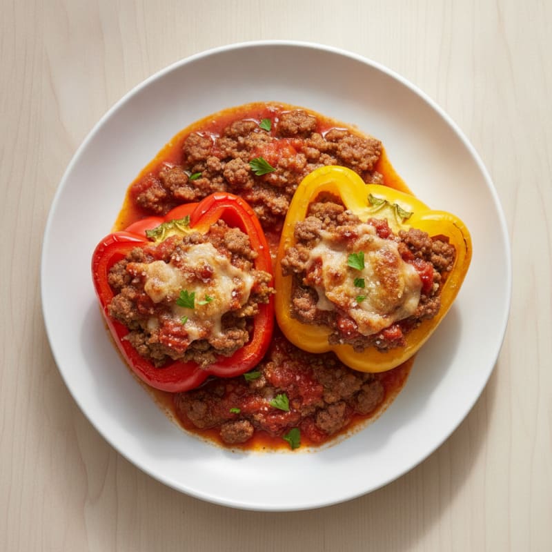Ground Beef Stuffed Bell Peppers