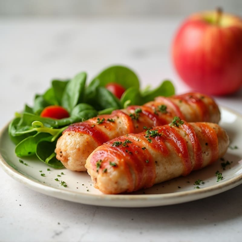 Lean Turkey Bacon-Wrapped Chicken Sausage