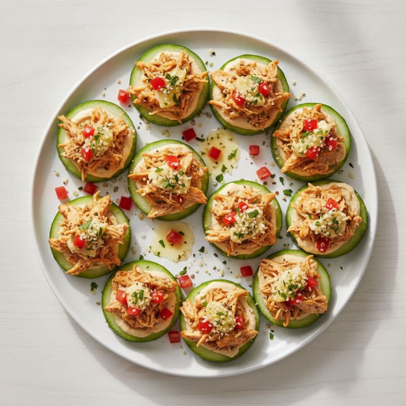 Garden Vegetable and Hummus Bites