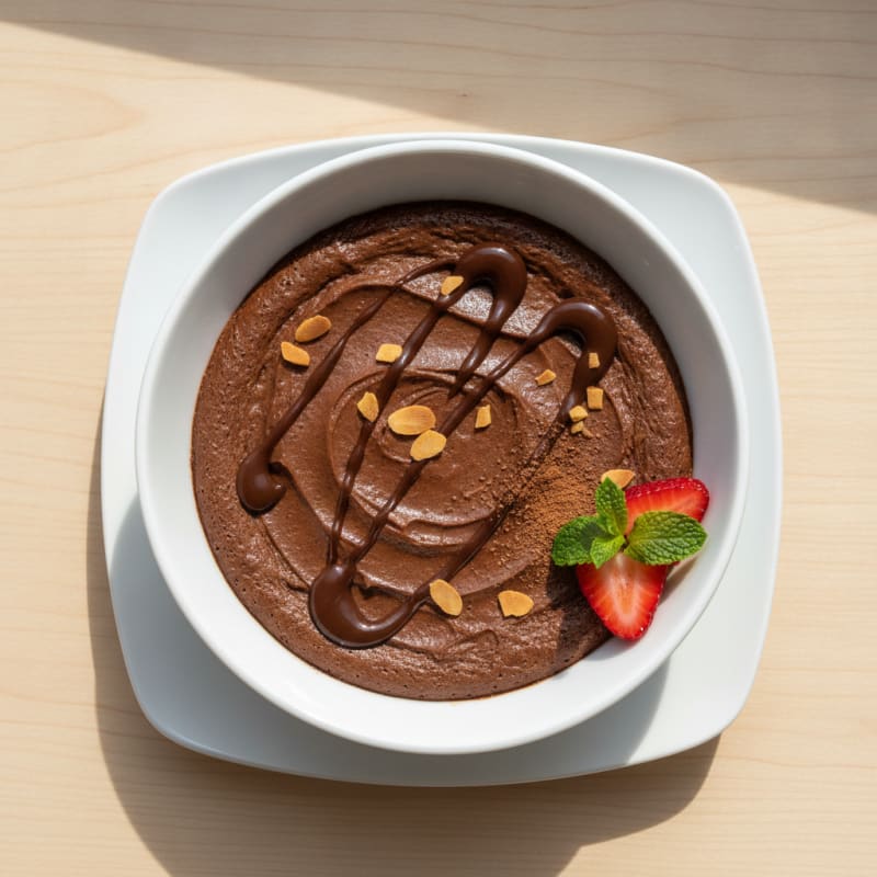 High-Protein Chocolate Egg Custard