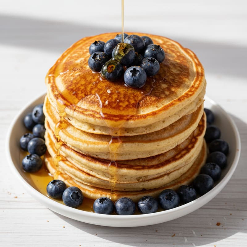 Golden Buttermilk Pancake Stack