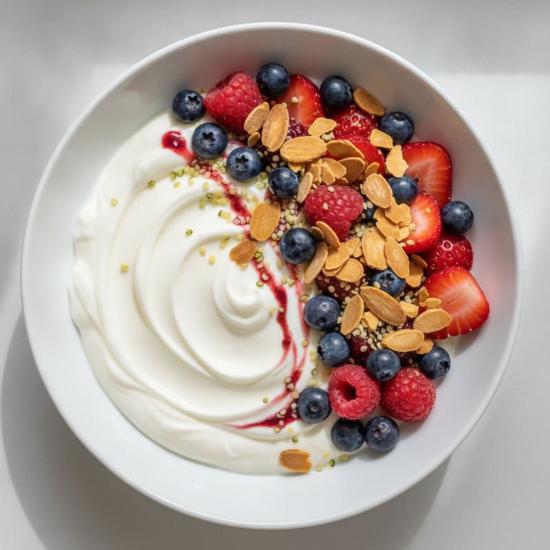 Creamy Greek Yogurt Protein Bowl with Mixed Berries