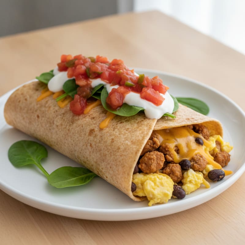 Ultimate Loaded Breakfast Burrito
