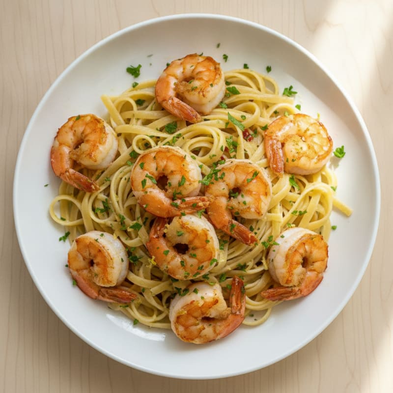 Garlic Shrimp Scampi with Linguine