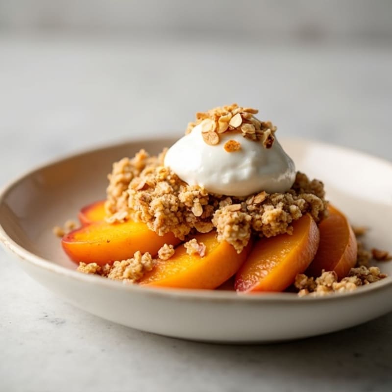 Almond-Oat Peach Crisp